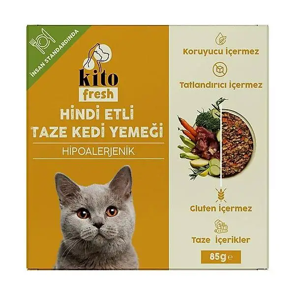 Kito Fresh Hindili Kedi Yemeği 85 gr - 1