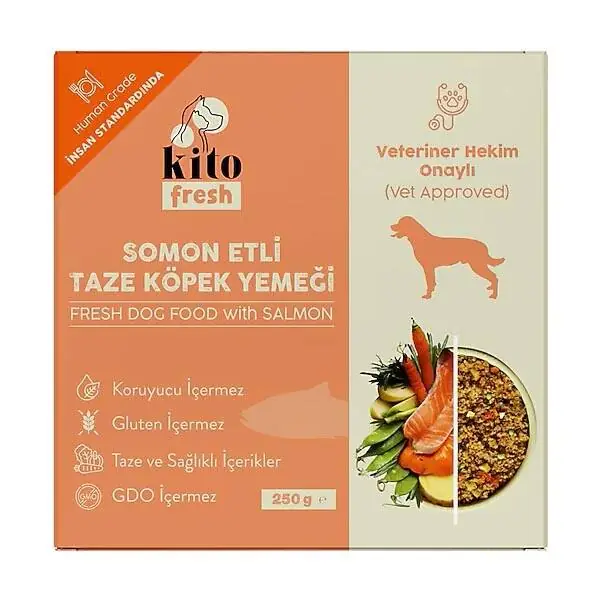 Kito Fresh Somonlu Köpek Yemeği 250 gr - 1