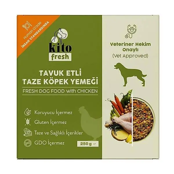 Kito Fresh Tavuklu Köpek Yemeği 250 gr - 1
