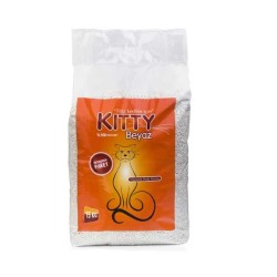 Kitty Pudra Kokulu Beyaz İnce Taneli Kedi Kumu 15 LT