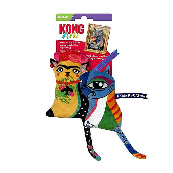 Kong Artz Kahlo/Picasso Catnipli Kedi Oyuncağı 2'Li