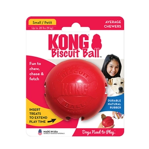 KONG Biscuit Ball Top Şeklinde Köpek Oyuncağı S - 1