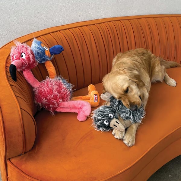 KONG Comfort Jumbo Bird Flamingo Şeklinde Peluş Köpek Oyuncağı XL - 3