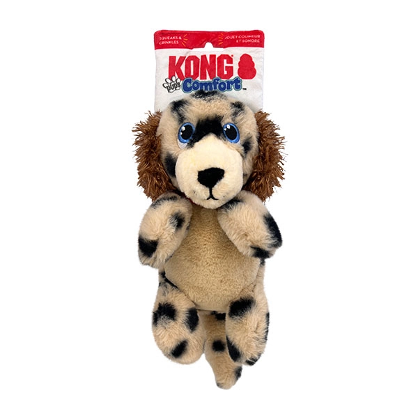 KONG Comfort Pups Spot Köpek Şeklinde Peluş Köpek Oyuncağı M - 1