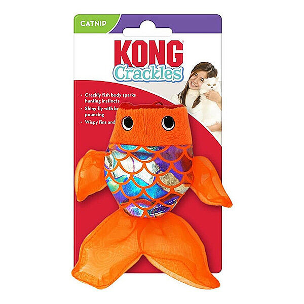 Kong Crackles Hışırtılı Balık Kedi Oyuncağı