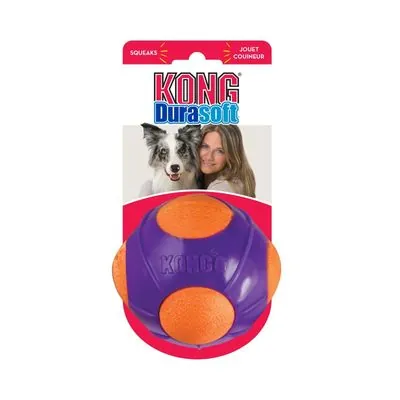 Kong Durasoft Köpek Sesli Top L 9cm - 1