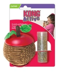 Kong Elma Şeklinde Kediotlu Tırmalama Oyuncak 8cm - 3