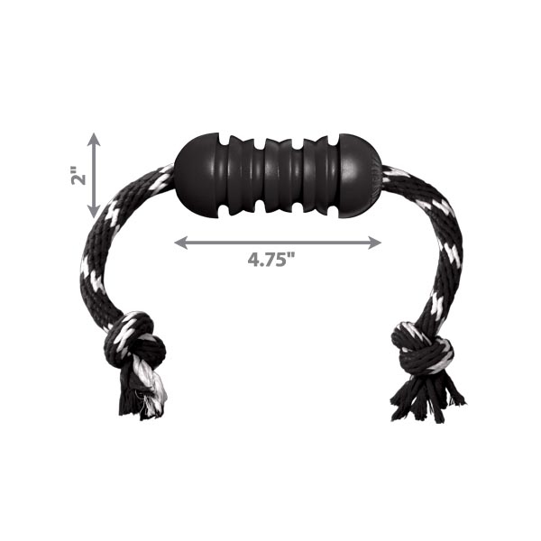 Kong Extreme Dental Diş Temizliği Sağlayan İp Sallantılı Köpek Oyuncağı Ultra Sert M - 2