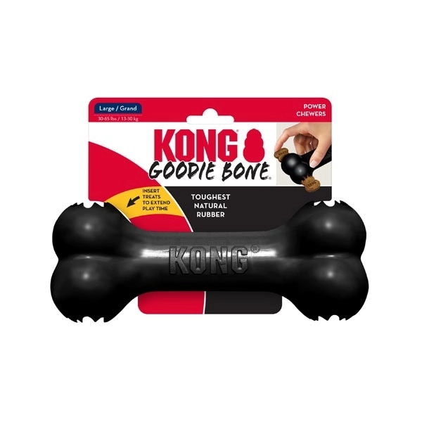 KONG Extreme Goodie Bone Kemik Şeklinde Çok Amaçlı Köpek Oyuncağı Ultra Sert L - 1
