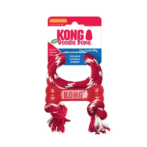 KONG Goodie Bone Kemik Şeklinde Çok Amaçlı İp Sallantılı Köpek Oyuncağı M - 1