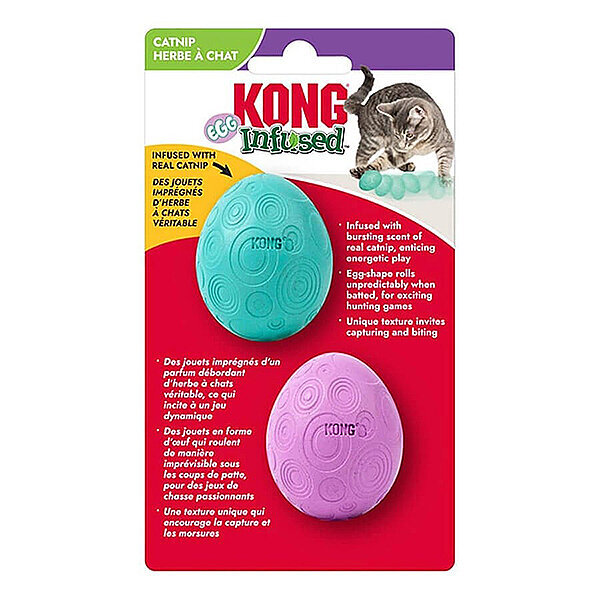 Kong Infused Catnipli Yumurta Kedi Topu 2'Li