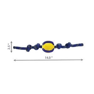 KONG Jaxx Brights Sandviç Şeklinde İp Uzantılı Köpek Oyuncağı M - 3