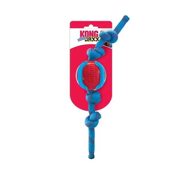 KONG Jaxx Brights Sandviç Şeklinde İp Uzantılı Köpek Oyuncağı M - 1