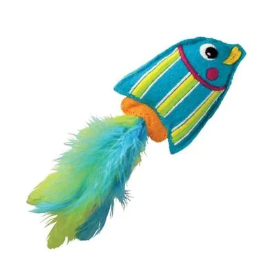 Kong Kediotlu Kedi Oyuncak Tropics Balık, Mavi 9cm - 1