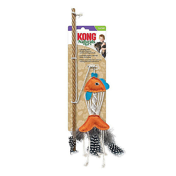 Kong Naturals Catnipli Balık Kedi Oltası