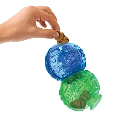 Kong Ödüllü Köpek Oyuncağı, Çift Top Lock-It  14cm - 1