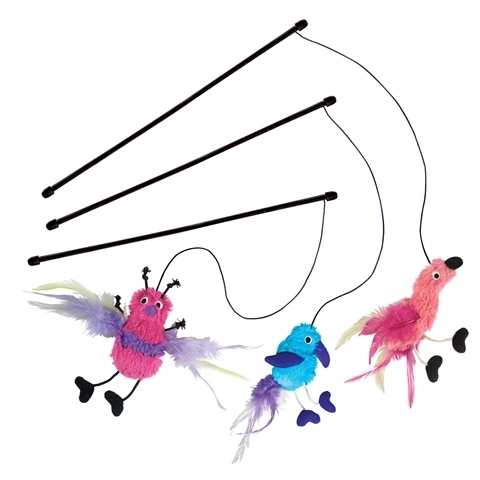 Kong Peluş Oyuncaklı Kedi Oltası 47cm - 1