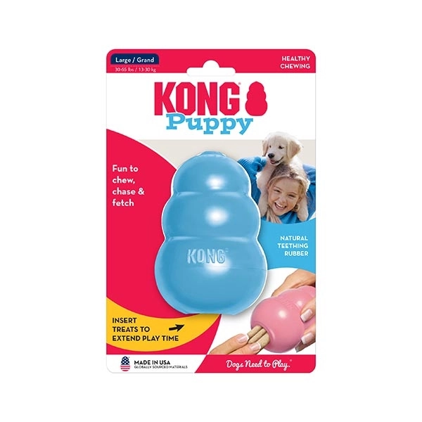 KONG Puppy Yavru Köpekler için Çok Amaçlı Isırma Oyuncağı L - 3