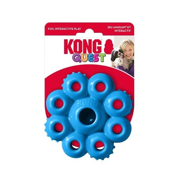 KONG Quest Star Çiçek Şeklinde Köpek Oyuncağı S - 1