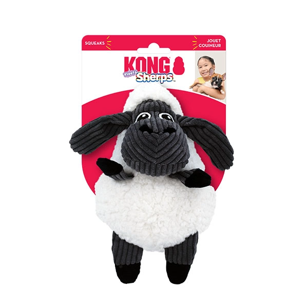 KONG Sherps Kuzu Şeklinde Peluş Köpek Oyuncağı M - 1