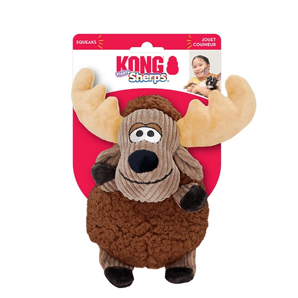 KONG Sherps Ren Geyiği Şeklinde Peluş Köpek Oyuncağı M - 1