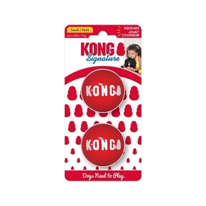 KONG Signature Ball Top Şeklinde Köpek Oyuncağı M 2li - 1