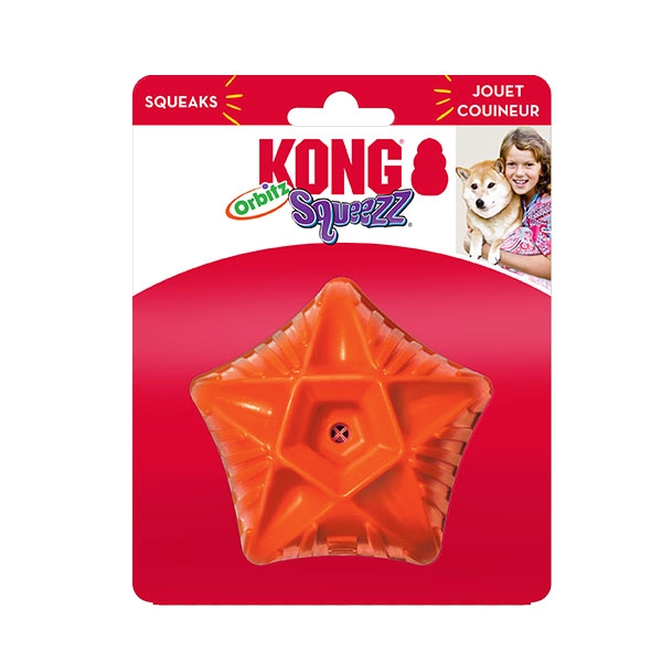 KONG Squeezz Orbitz Top Şeklinde Ses Çıkaran Köpek Oyuncağı M/L - 1