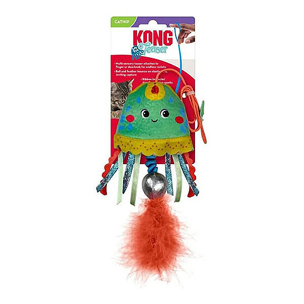Kong Teaser İpli Denizanası Kedi Oyuncağı
