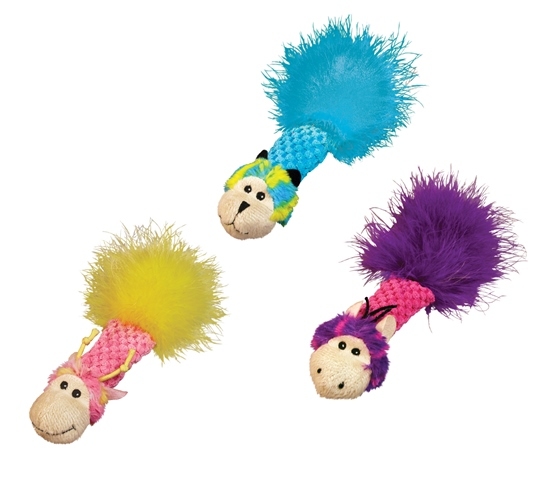 Kong Tüylü ve Kediotlu Kedi Oyuncak Yastık 16cm - 3