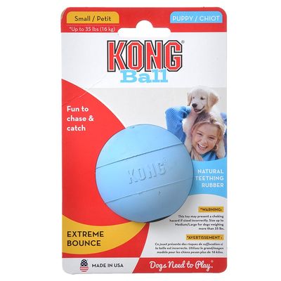 Kong Yavru Köpek Delikli Top S (Pembe&Mavi) 6,5cm - 2