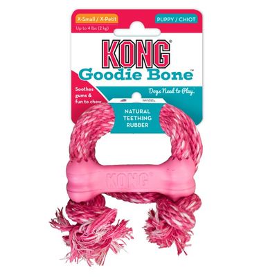 Kong Yavru Köpek İpli Diş Oyuncağı XS (Pembe&Mavi) - 1