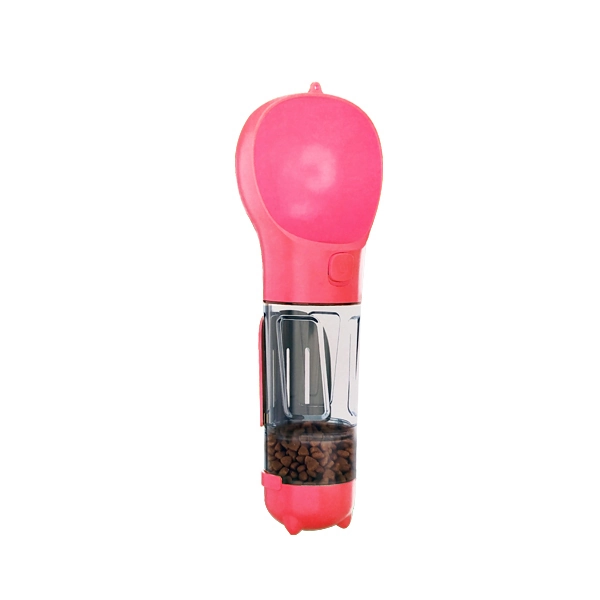 Köpek Seyahat Suluğu Mama Kabı İlaveli Pembe - 1