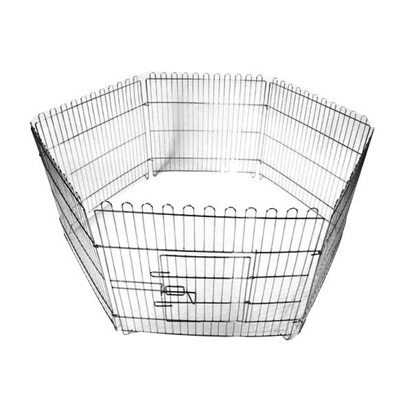 EuroGold Küçük Köpekler İçin Tel Panel Oyun Alanı 59 Cm X 63 Cm 6 Panel - 1