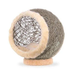 Markamama Küre Şeklinde Kedi Evi 45 CM Gri