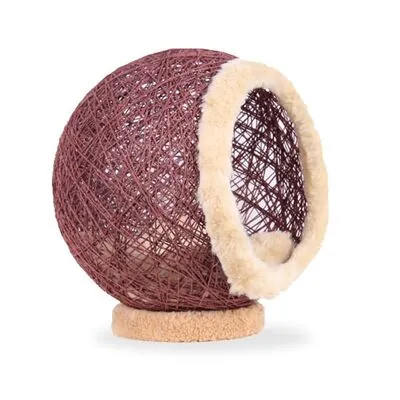 Markamama Küre Şeklinde Kedi Evi 45 CM Kahverengi - 2