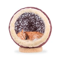 Markamama Küre Şeklinde Kedi Evi 45 CM Kahverengi - 1