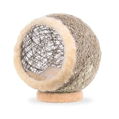 Markamama Küre Şeklinde Kedi Evi 45 CM Krem - 1