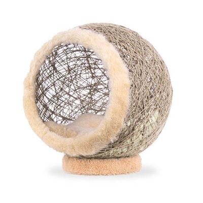 Markamama Küre Şeklinde Kedi Evi 45 CM Krem - 1