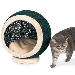 Markamama Küre Şeklinde Kedi Evi 45 CM Yeşil - 2
