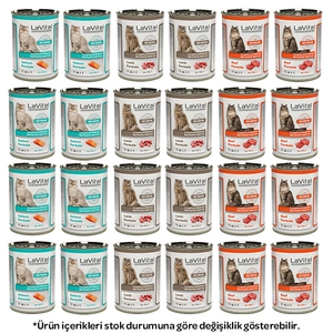 La Vital Karışık Kedi Yaş Maması 400 gr X 24 Adet