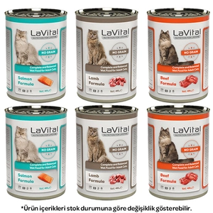 La Vital Karışık Kedi Yaş Maması 400 gr X 6 Adet