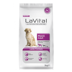 La Vital Kuzu Etli Maxi Büyük Irk Köpek Maması 3 KG