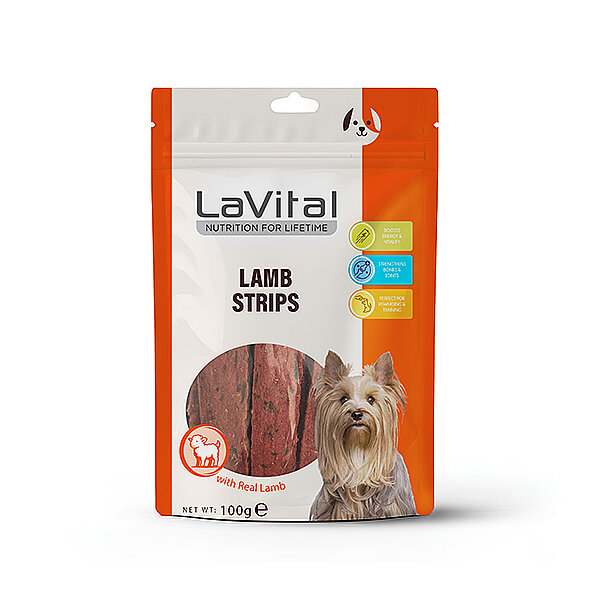 La Vital Kuzu Etli Şerit Köpek Ödül Maması Köpek Ödül Maması 100 Gr