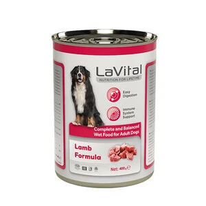La Vital Kuzu Etli Yaş Köpek Maması 400 GR