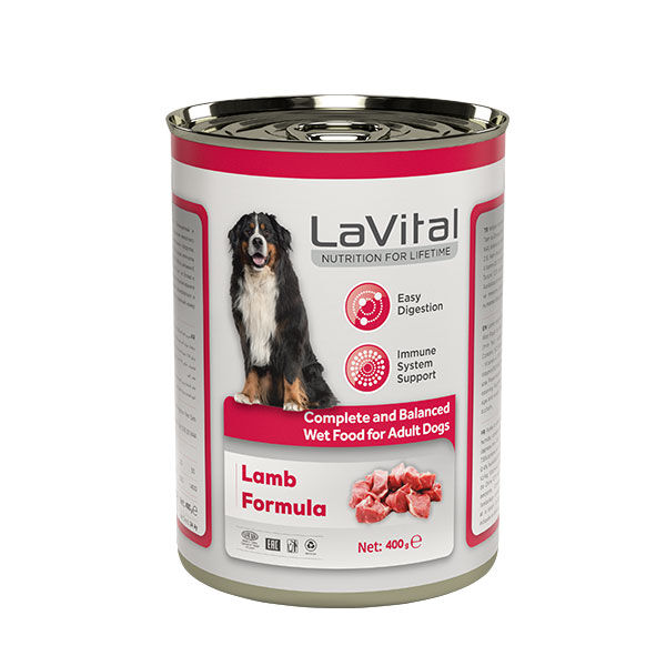 La Vital Kuzu Etli Yaş Köpek Maması 400 GR - 1