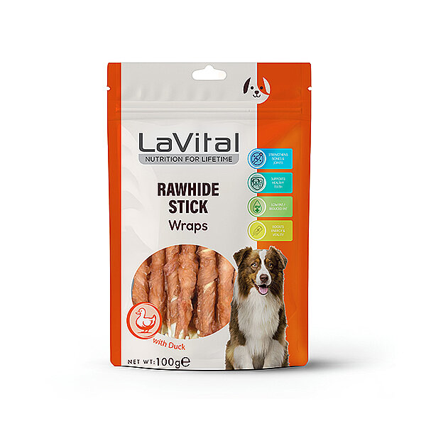LaVital Ördek Eti Sarılı Çubuk Köpek Ödül Maması 100 g - 1