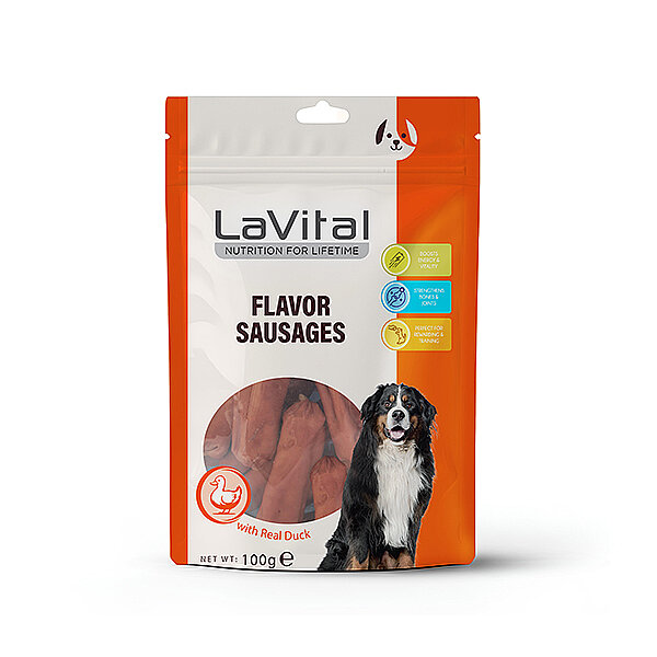 La Vital Ördek Etli Sosis Köpek Ödül Maması 100 Gr - 1