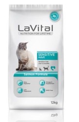 LaVital Somonlu Hassas Yetişkin Kuru Kedi Maması 12 kg