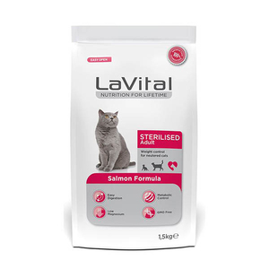 LaVital Somonlu Kısırlaştırılmış Yetişkin Kuru Kedi Maması 1,5 kg