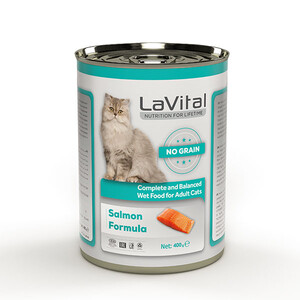 LaVital Somonlu Tahılsız Ezme Yetişkin Yaş Kedi Maması 400 g